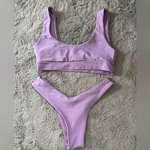 Cute purple swim